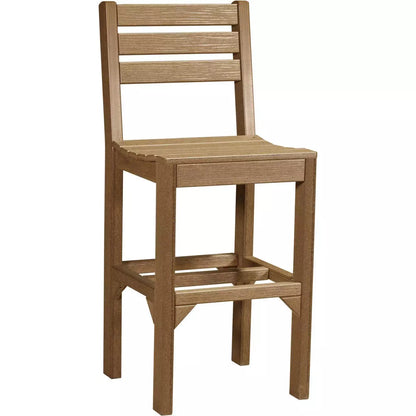LuxCraft Outdoor Bar Height Island Poly Side Chair