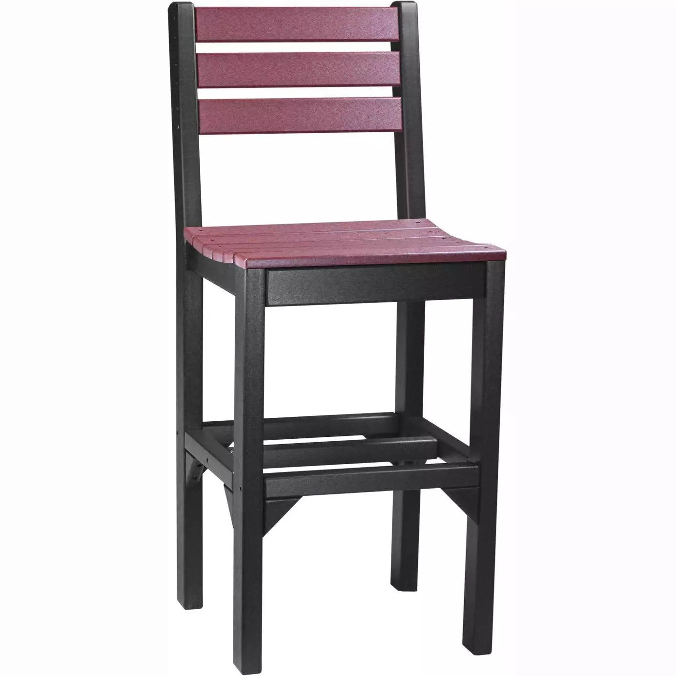 LuxCraft Outdoor Bar Height Island Poly Side Chair