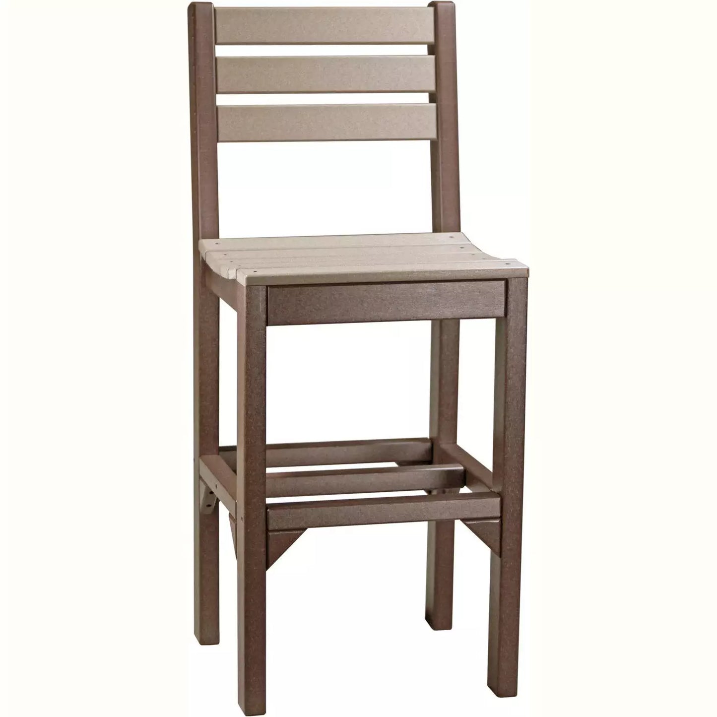 LuxCraft Outdoor Bar Height Island Poly Side Chair