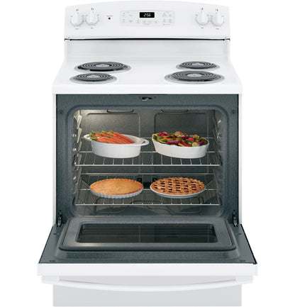 GE Appliances 30" Free-Standing Self-Clean Electric Range White - JB256DMWW