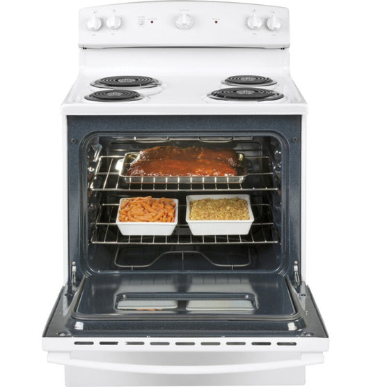 GE Appliances 30" Free-Standing Electric Range White - JBS160DMWW