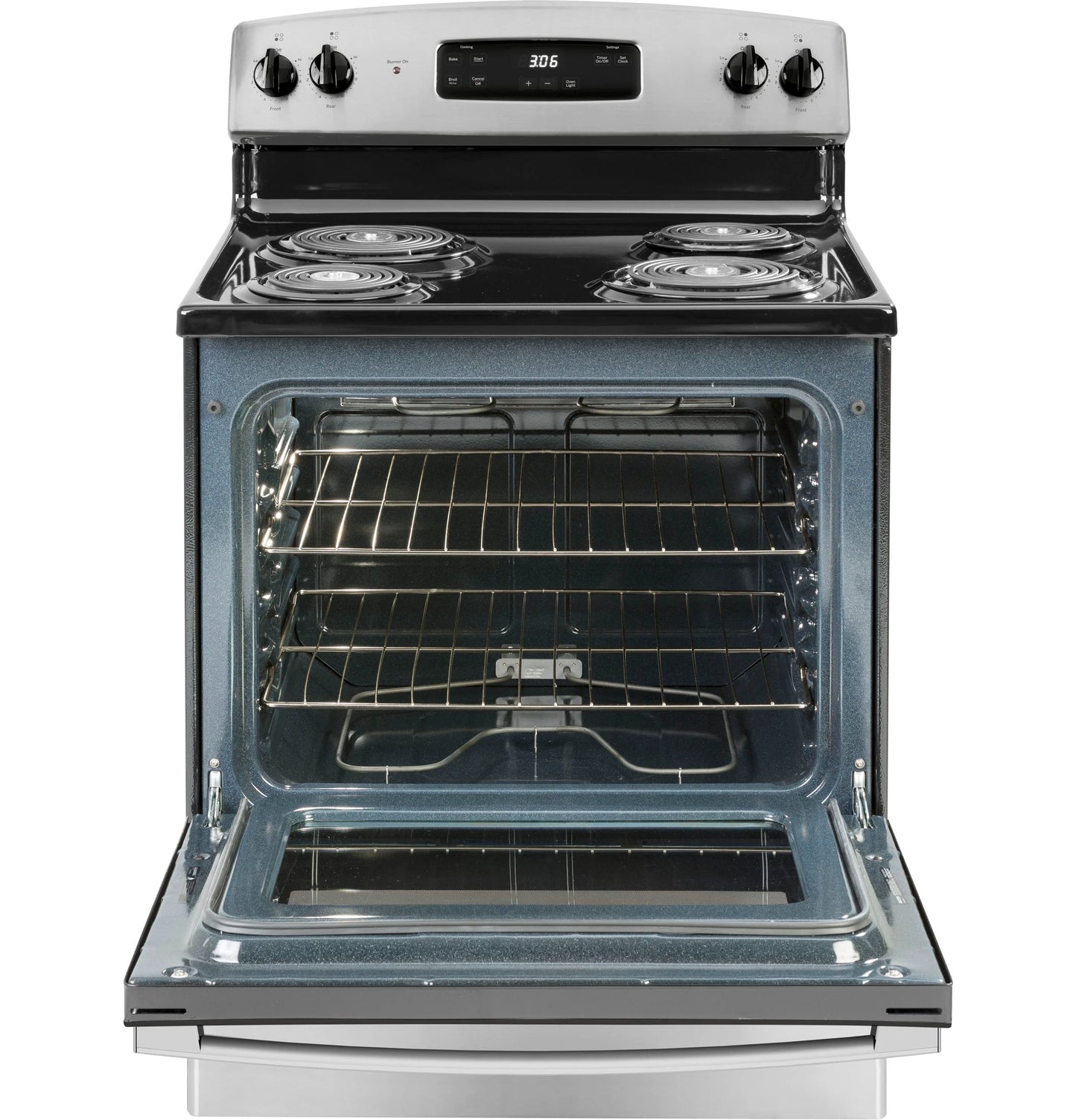 GE Appliances 30" Free-Standing Electric Range Stainless Steel - JBS360RTSS