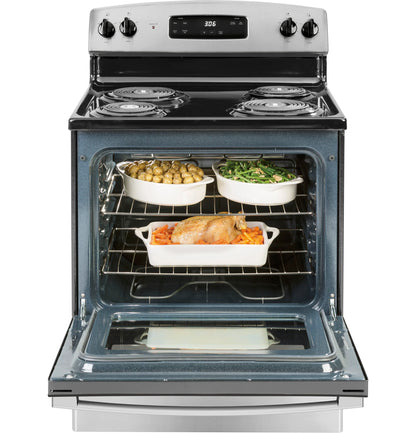 GE Appliances 30" Free-Standing Electric Range Stainless Steel - JBS360RTSS