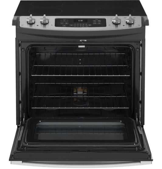 GE Appliances " Drop-In Electric Range Stainless Steel/Gray - JD630STSS