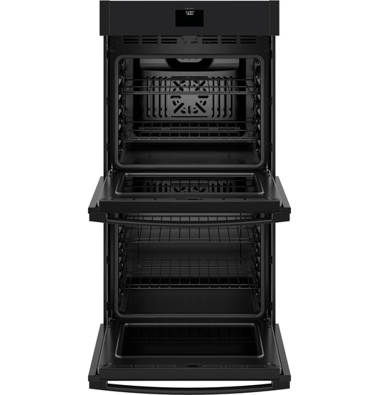GE Appliances  27" Smart Built-In Convection Double Wall Oven with No Preheat Air Fry Black - JKD5000DVBB