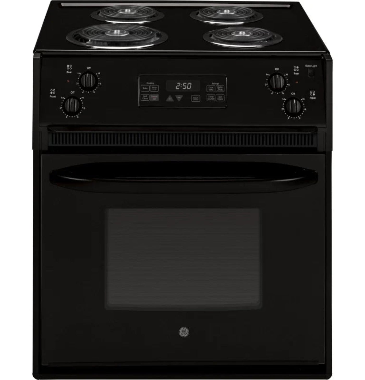 GE Appliances  27" Drop-In Electric Range Black - JM250DTBB