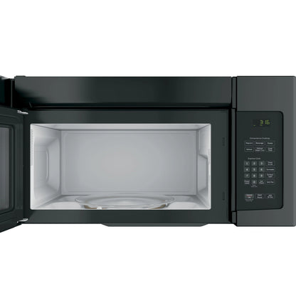 GE Appliances 1.6 Cu. Ft. Over-the-Range Microwave Oven with Recirculating Venting Black - JNM3163DJBB