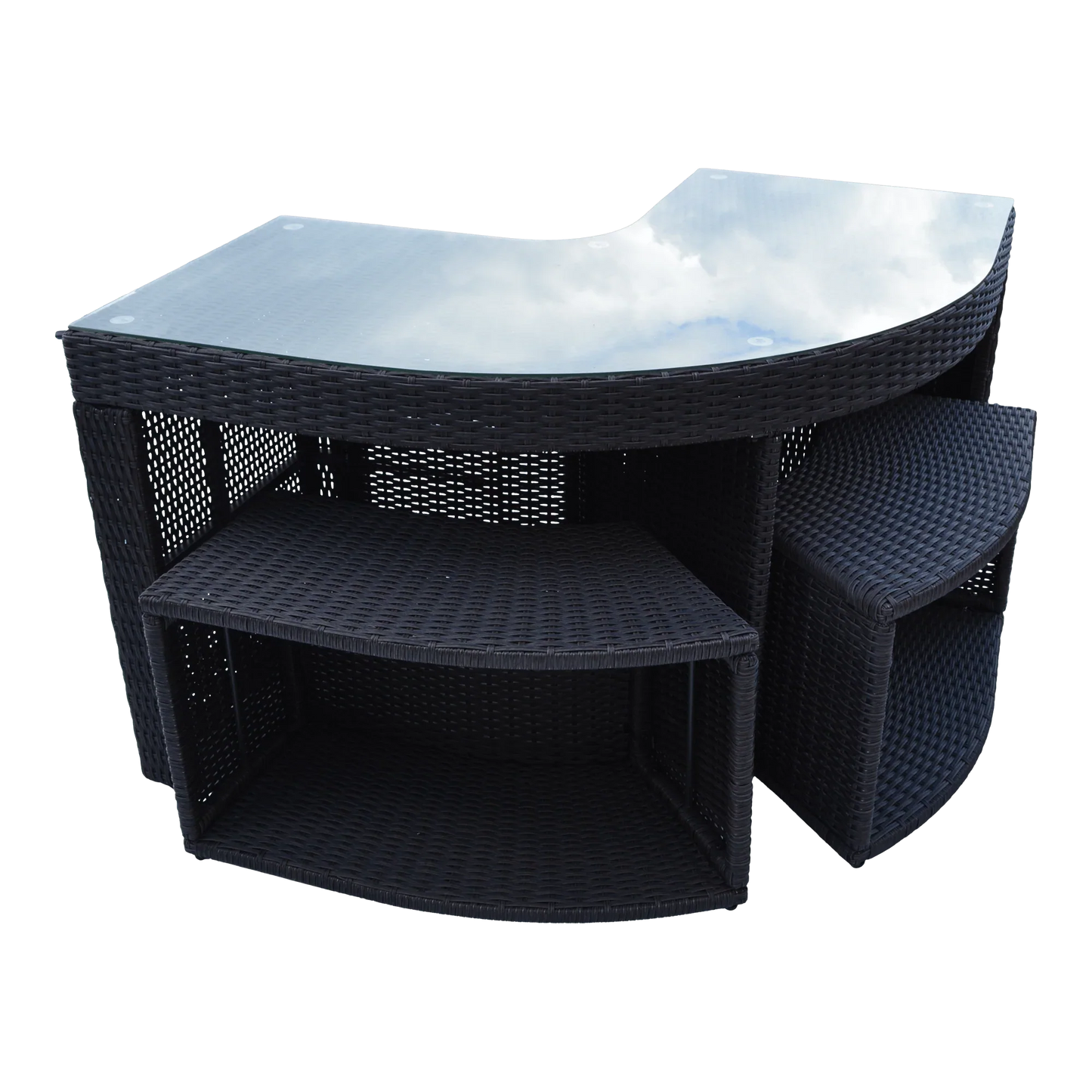 Canadian Spa Corner Bar Set - Square Surround Furniture -  KF-10024