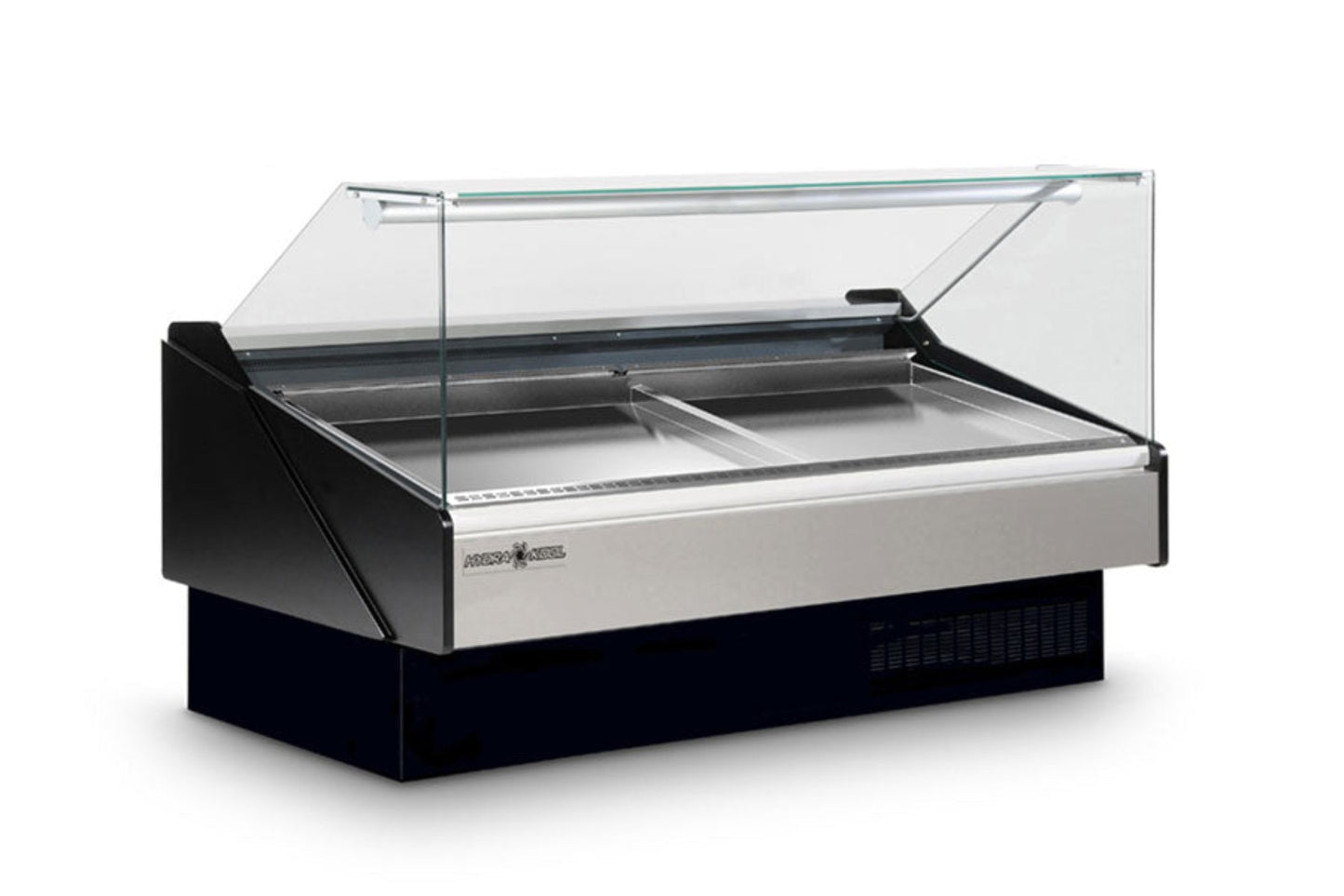 Hydra-Kool  | 60" Wide Self Contained Flat Glass Seafood Display Case - KFM-SF-60-S