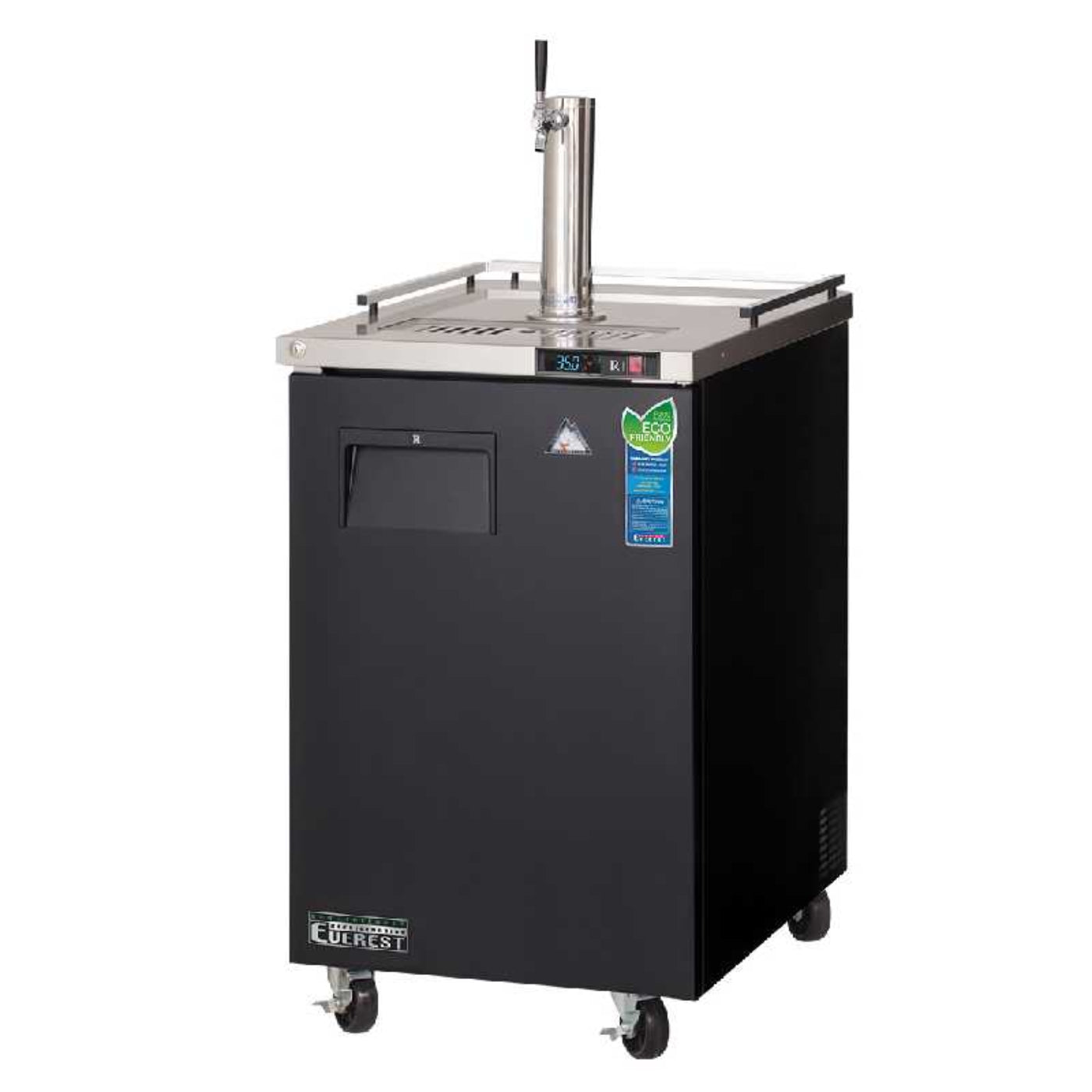 Everest - ECF1 Commercial 23" Nitro Cold Brew Coffee Dispenser Refrigerator 8 Cu. Ft. - ECF1