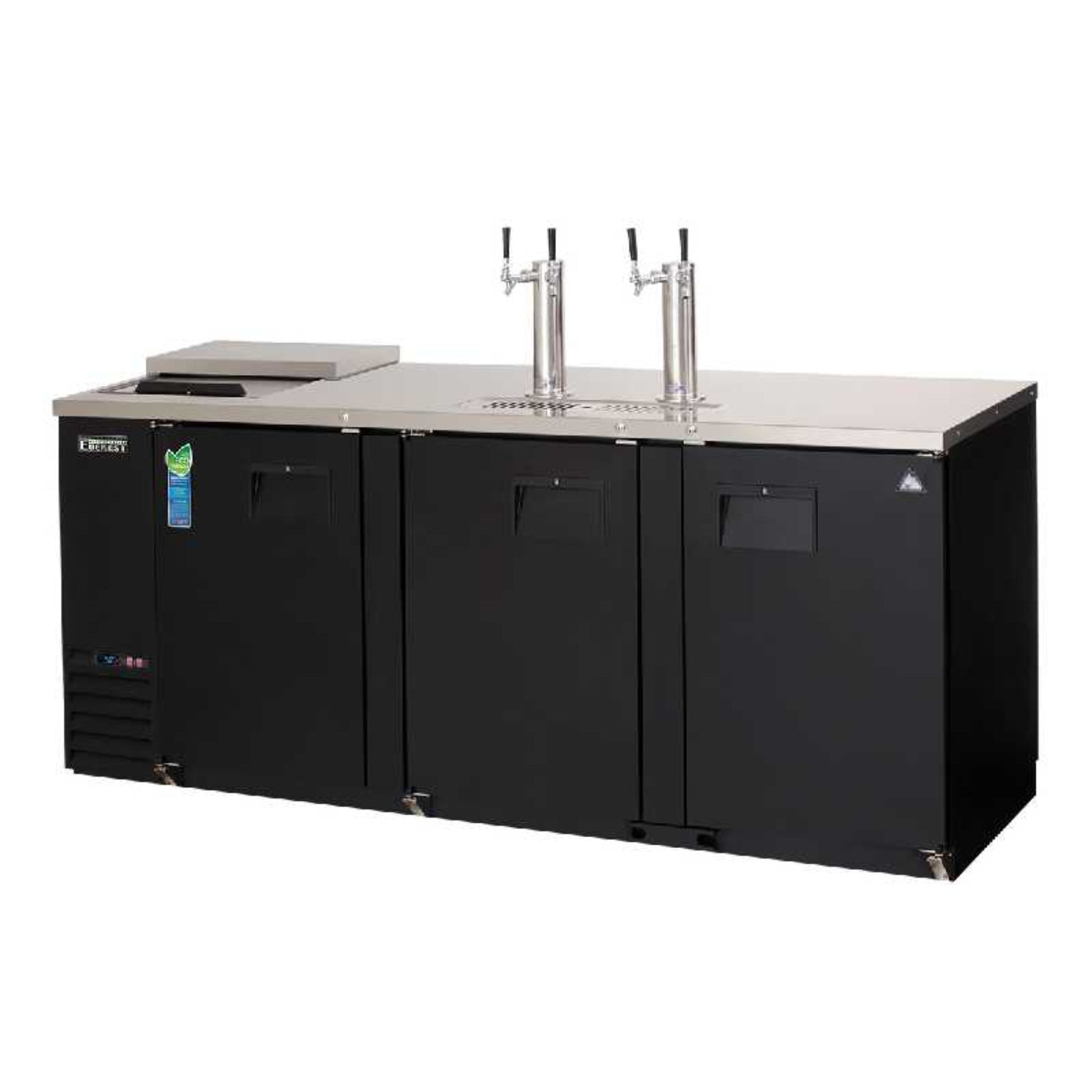 Everest - EBD4-CT, Commercial 89" Keg Refrigerator Club Top Direct Draw Cooler Beer Dispenser - EBD4-CT
