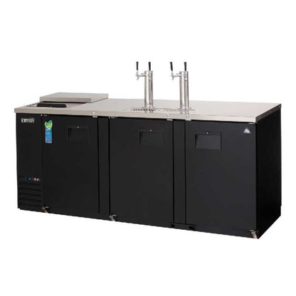 Everest - EBD4-CT, Commercial 89" Keg Refrigerator Club Top Direct Draw Cooler Beer Dispenser - EBD4-CT
