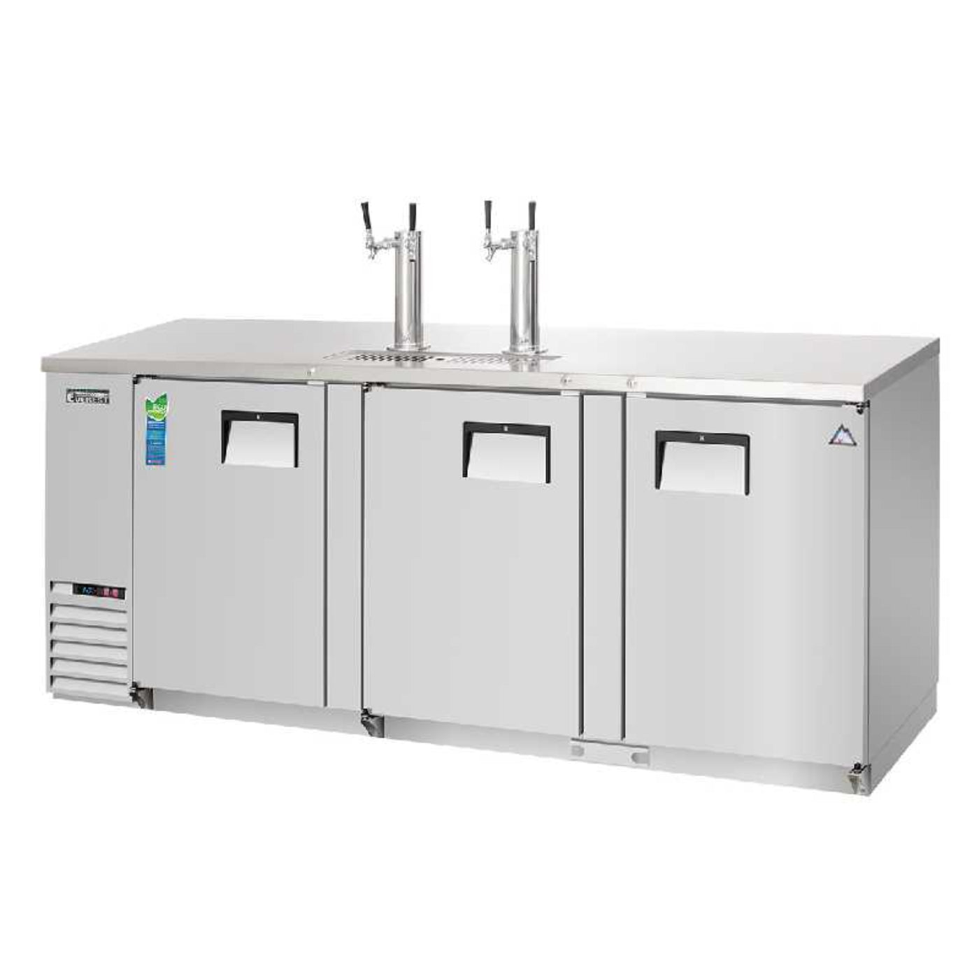 Everest - EBD4-SS, Commercial 89" Keg Refrigerator Direct Draw Cooler Beer Dispenser - EBD4-SS