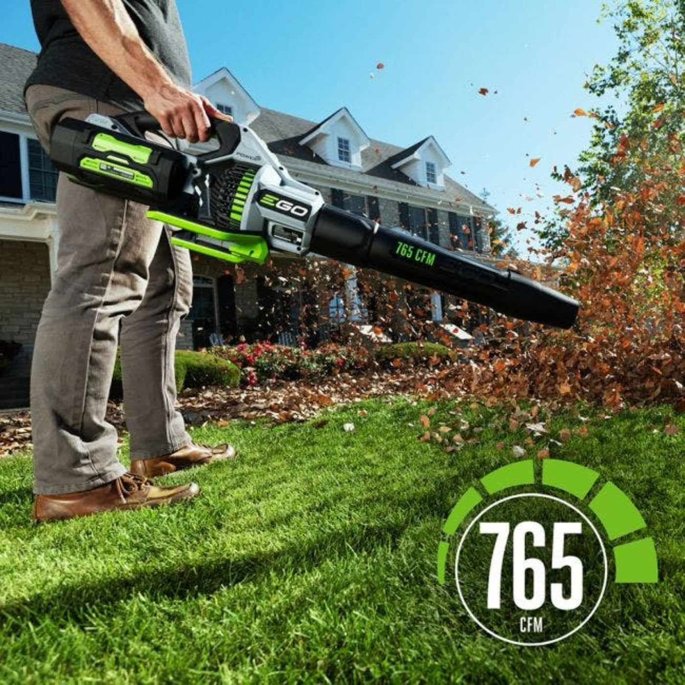 EGO Power+ 765CFM Handheld Blower with (2) 5Ah Batteries and 550W Rapid Charger - LB7654-2