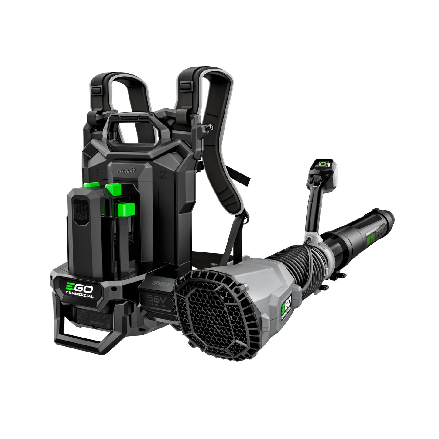 EGO Power+ Commercial 800 CFM Backpack Blower with Peak Power and IOT with (2) 10Ah Batteries and Dual Port Charger - LBPX8016-2