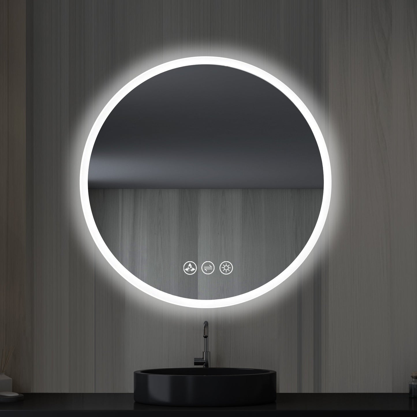 Blossom Orion 24″ Round LED Mirror with Frosted Side - LED M3 R24