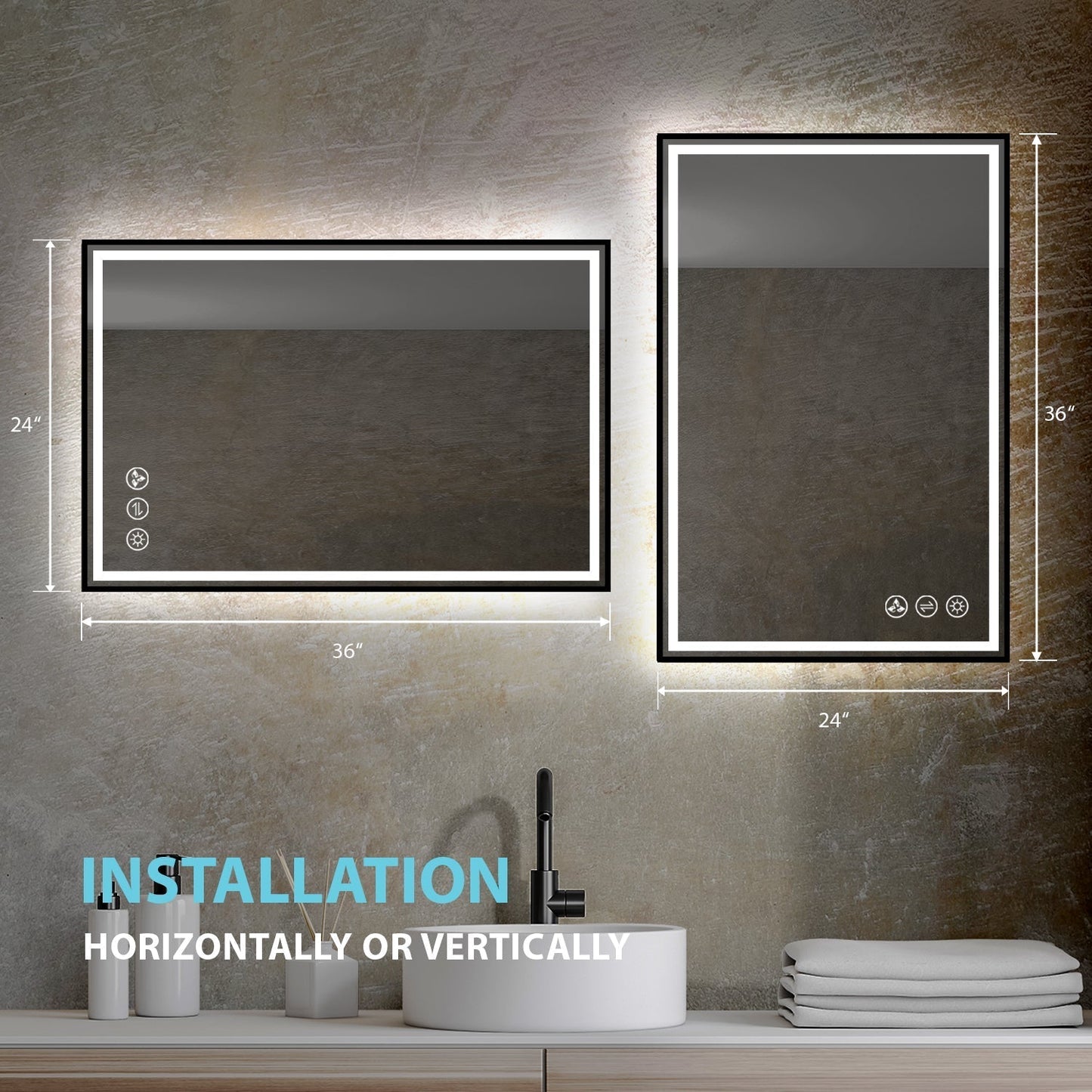 Blossom Stellar 24 Inch LED Mirror - LED M4 2436 MB