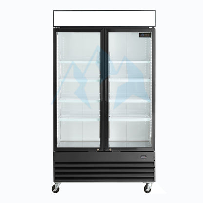 Chef AAA - TSM33R Commercial 39" 2 Glass Door Merchandiser Refrigerator 33.5 cu.ft. - TSM33R