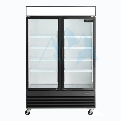 Chef AAA - TSM41R Commercial 47" 2 Glass Door Refrigerator 41.2 cu. ft. - TSM41R