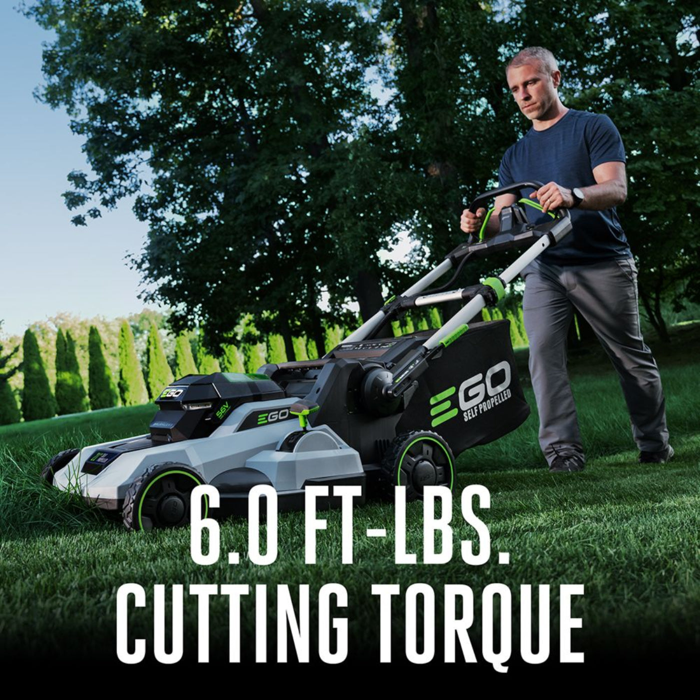 EGO Power+ 21" Self-Propelled Lawn Mower with 6.0Ah Battery and Charger - LM2114SP
