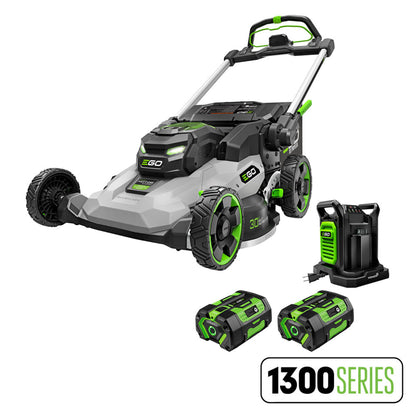 EGO Power+ 1300 Series 30 Inch Lawn Mower with Super Composite Deck, Self Propelled and Dual Motors with (2) 6Ah Batteries and Dual Port Charger -  LM3004SP-2