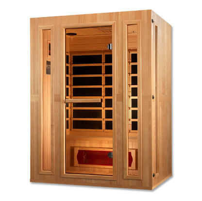 Golden Designs "Trinity" Dual Tech 3 person Low EMF FAR IR Sauna - MX-LS3-01/  LSIF-05