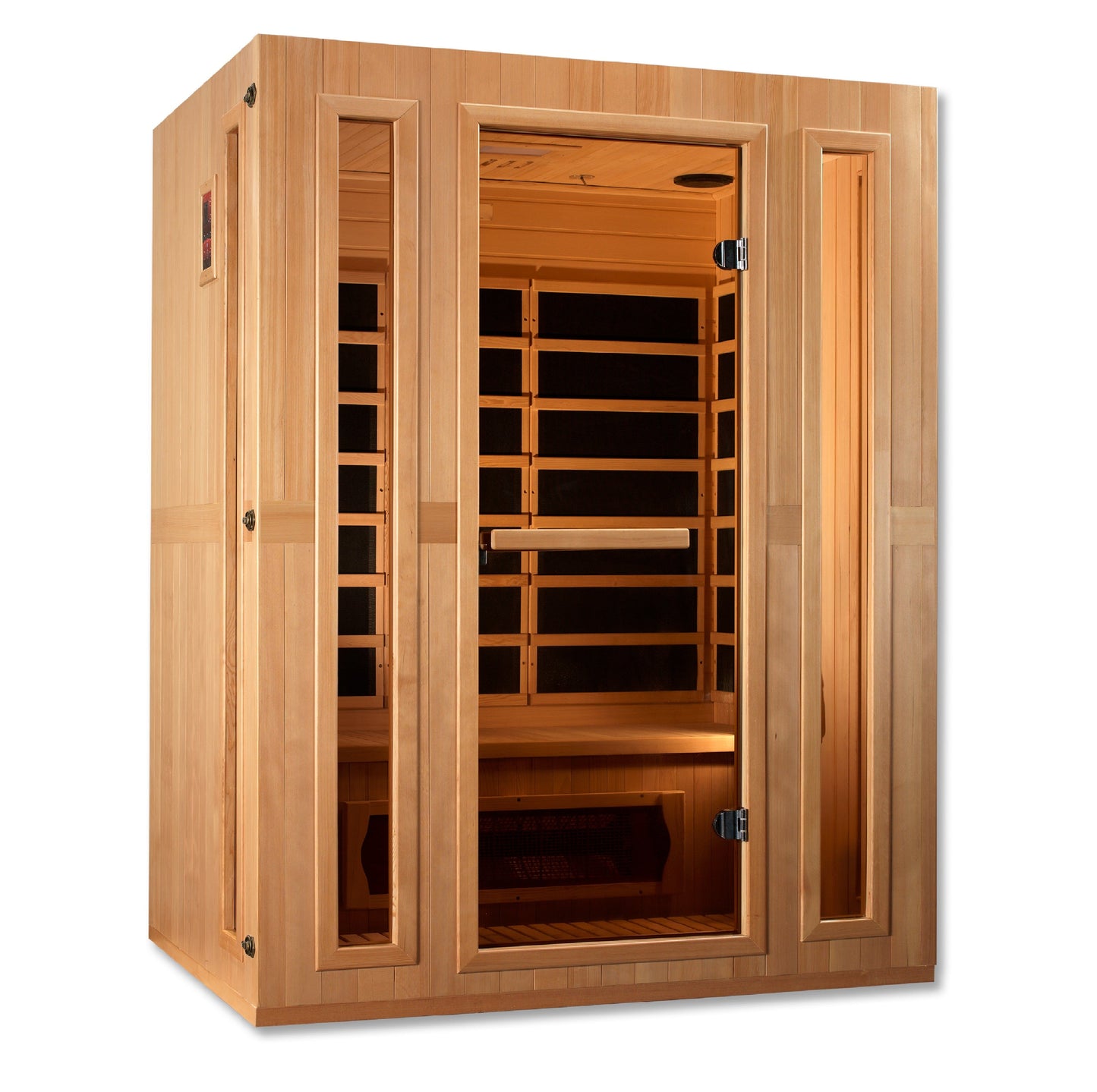 Golden Designs "Trinity" Dual Tech 3 person Low EMF FAR IR Sauna - MX-LS3-01/  LSIF-05