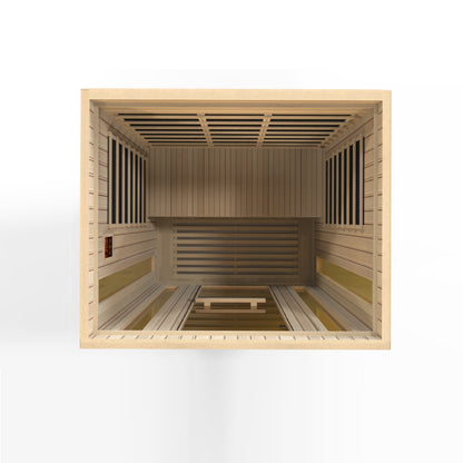 Golden Designs "Trinity" Dual Tech 3 person Low EMF FAR IR Sauna - MX-LS3-01/  LSIF-05