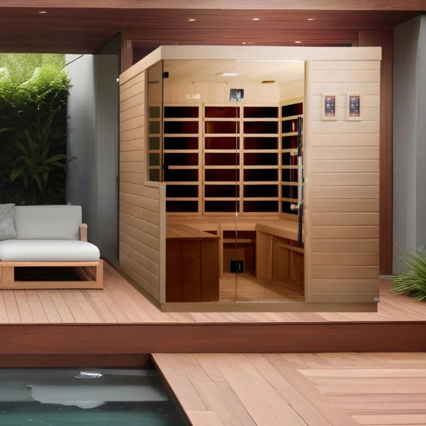 Dynamic Saunas La Sagrada 6 Person Ultra Low EMF FAR Sauna - DYN-5860-01