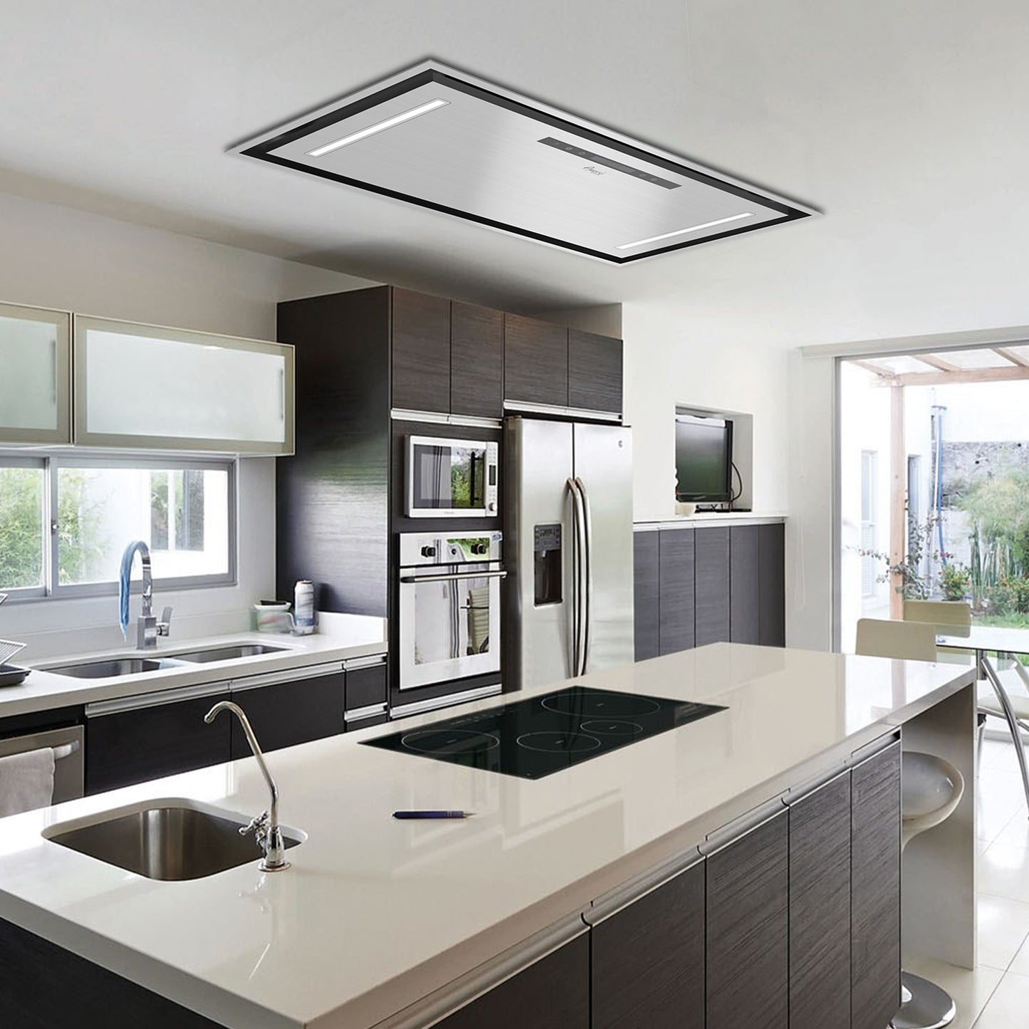 AWOCO  RH-IT08-CR Ceiling Mount Range Hood  Split Insert - 1000 CFM & 8" Vent - RH-IT08-CR30