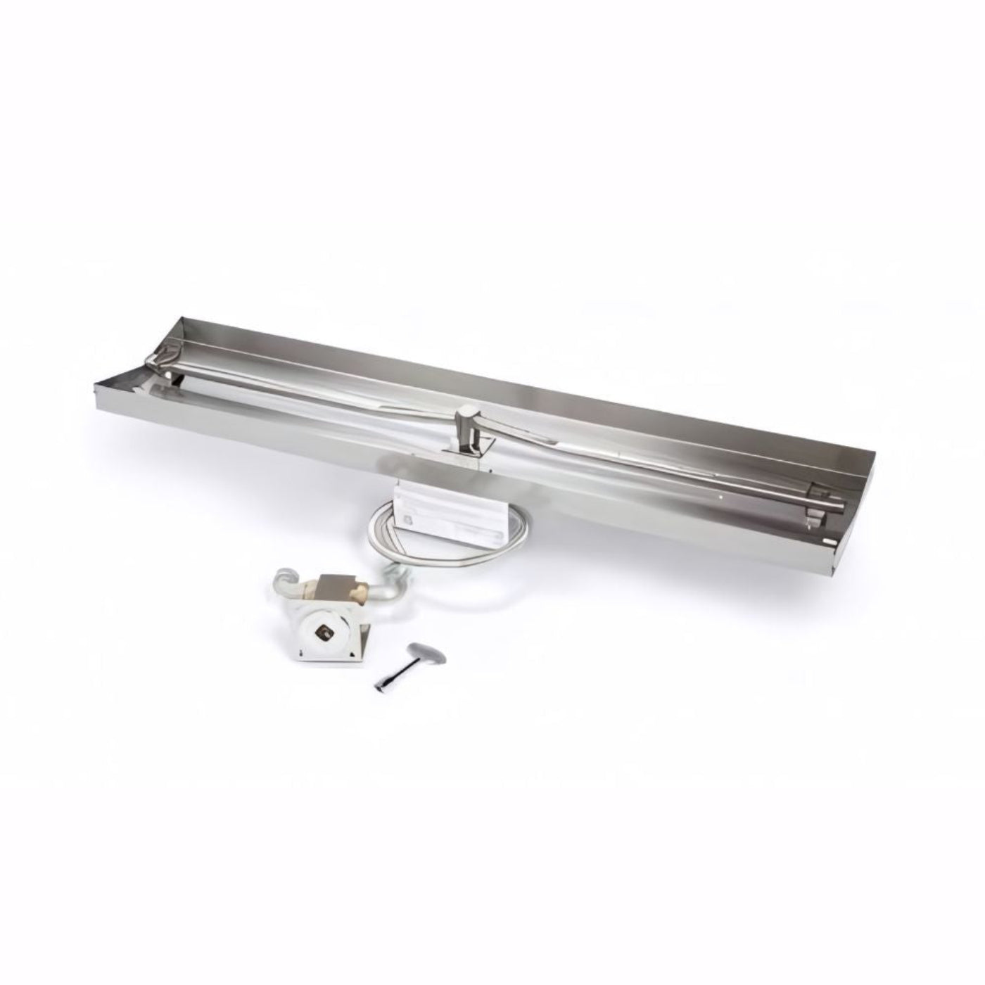 36″ Trough Style Match Lit Fire Pit Kit - MLFPK36-TRGH-FLEX-NG