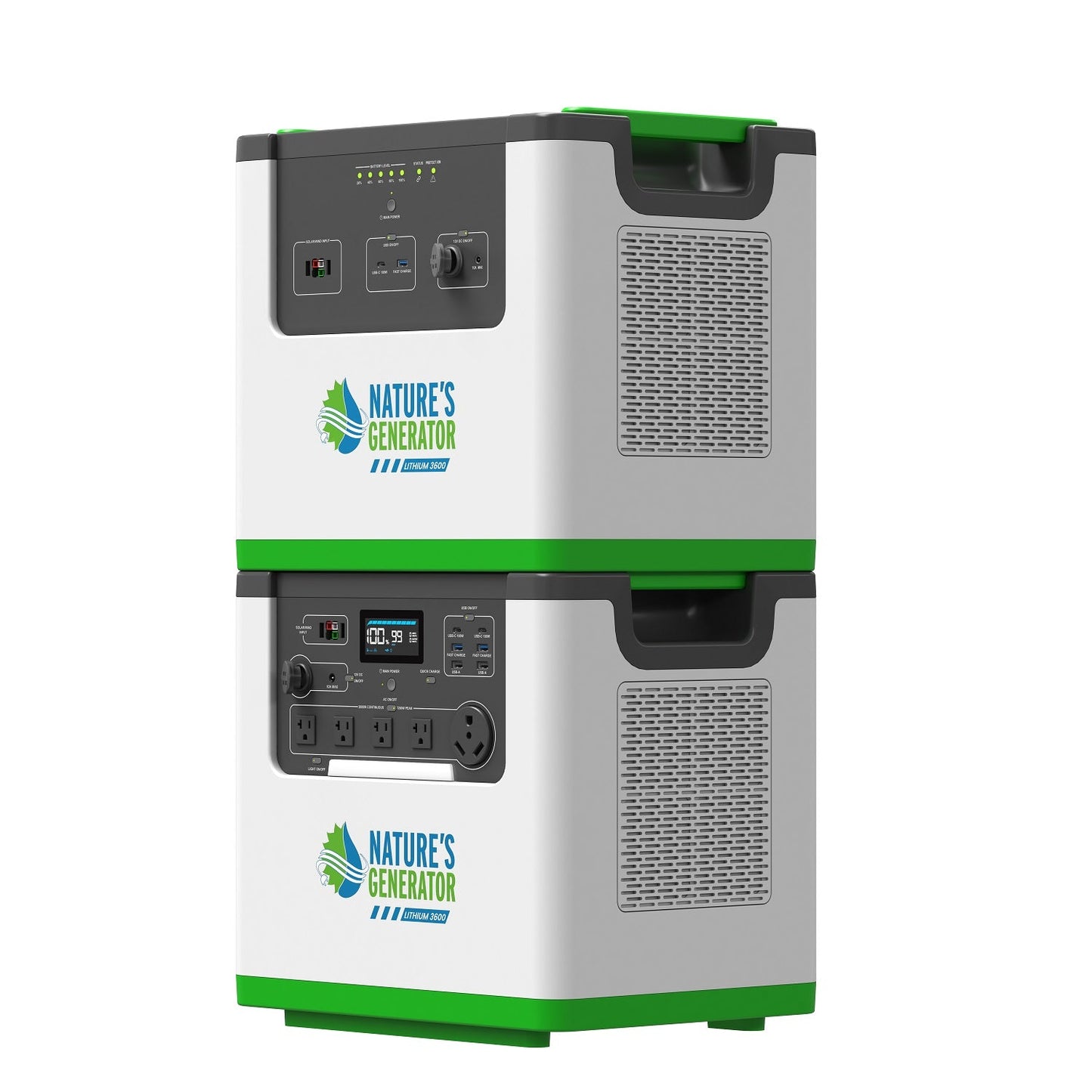 Nature's Generator Lithium 3600 Solar Generator - NGL36AUF2