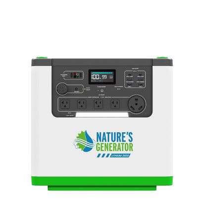 Nature's Generator Lithium 3600 Solar Generator - NGL36AUF2