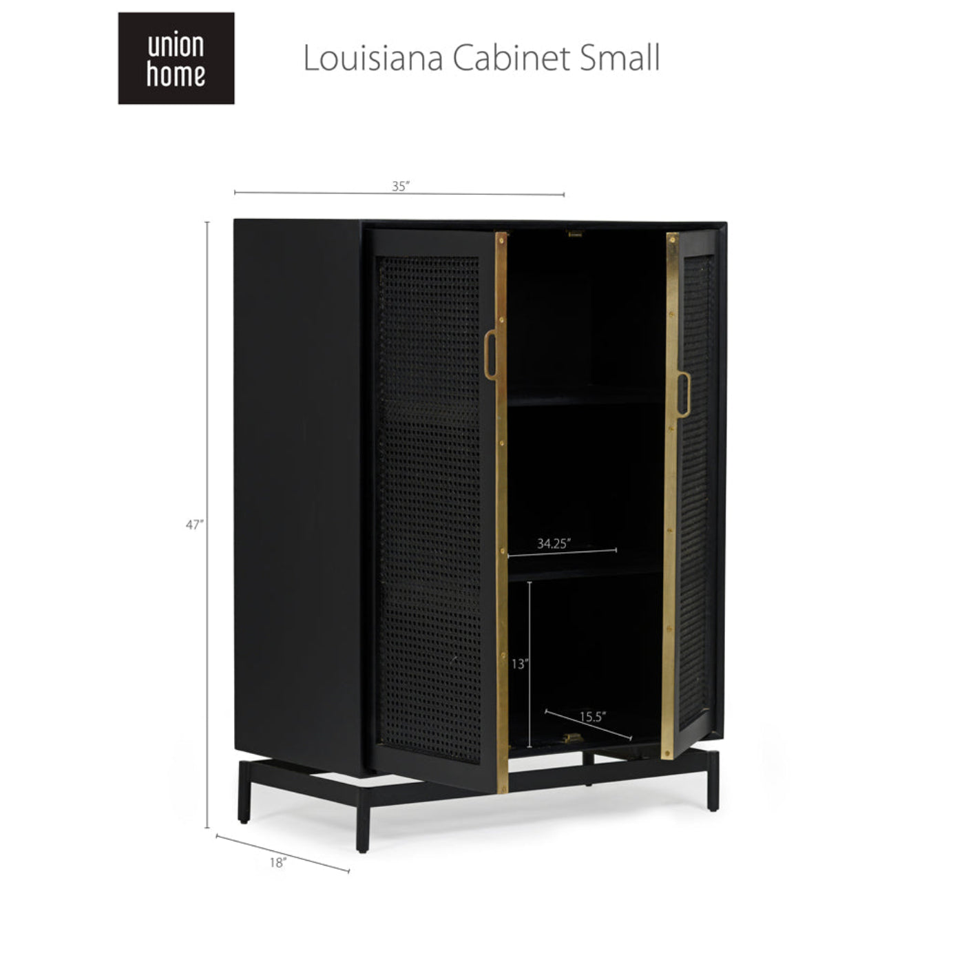 Union Home Louisiana Cabinet Small  - BDM00032