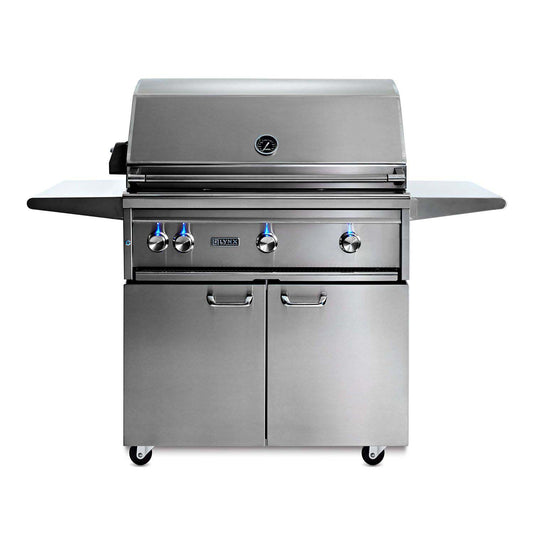 Lynx 36-Inch Professional Gas Grill On Cart with 2 Ceramic & 1 Trident Infrared Burners - L36TRF-LP/NG