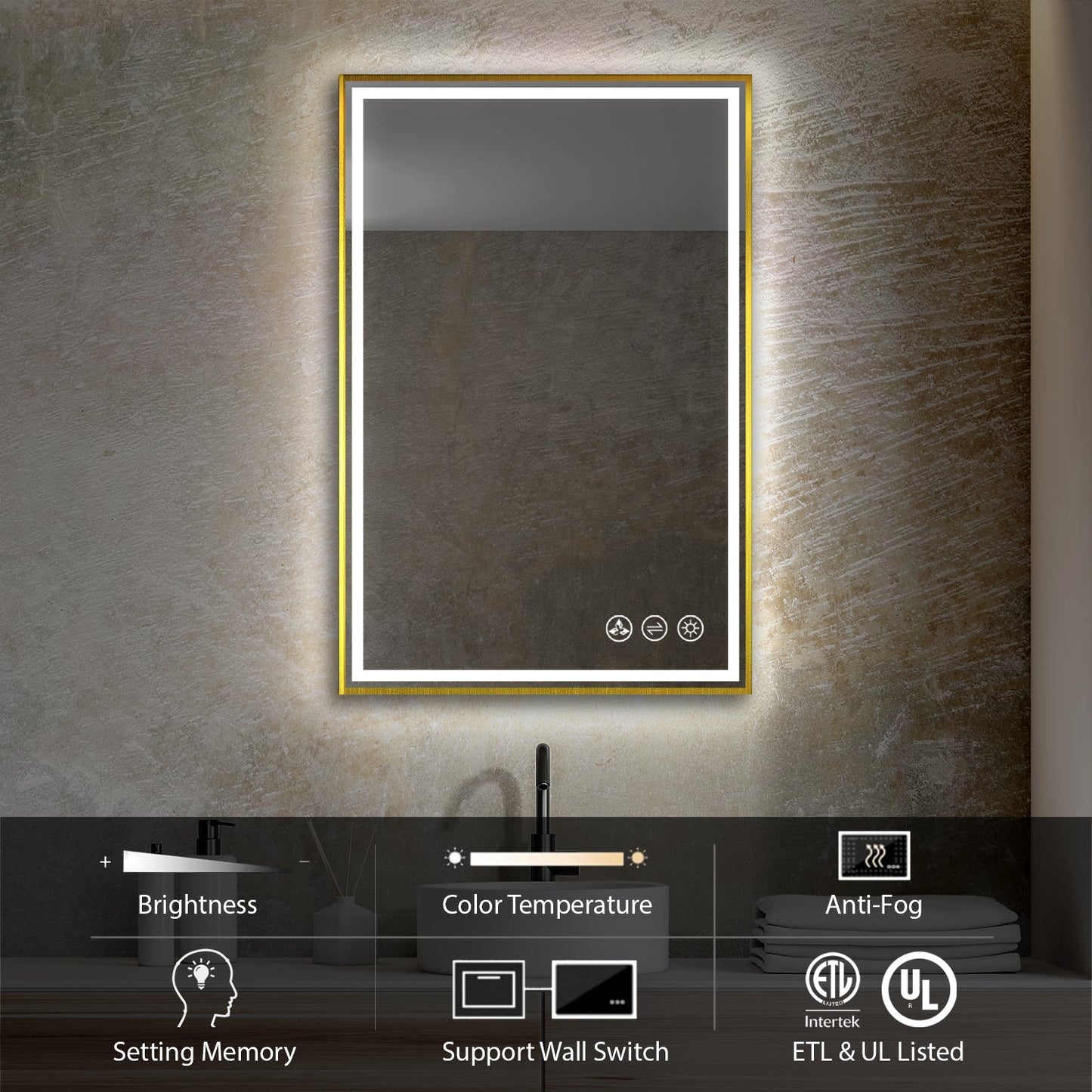 Blossom Stellar 24 Inch LED Mirror - LED M4 2436 MB