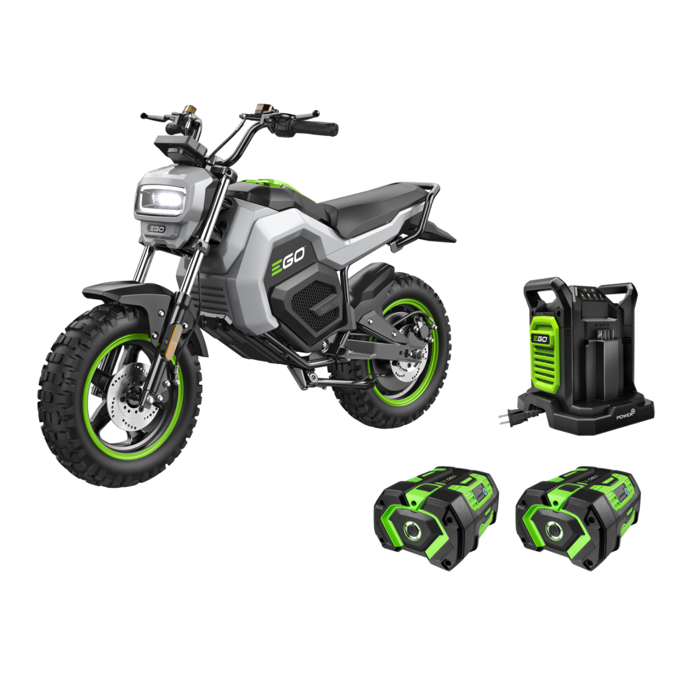 EGO Power+  Mini Bike with 2 x 7.5Ah Batteries and 560W Dual-Port Charger - MB1005-2