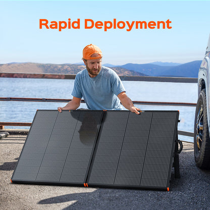 Rich Solar MEGA 200 Portable Briefcase Solar Panel | 200 Watt Portable Solar Panel | Powerful 12V Portable Solar Panel for Generators, Power Stations, Campers | High Efficiency - RS-X200B