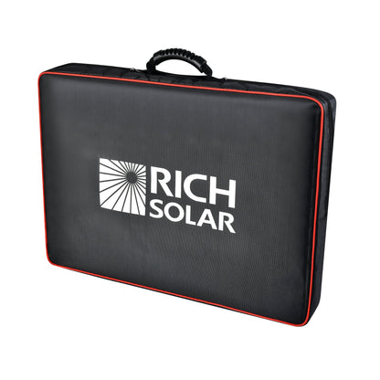 Rich Solar 200 Portable Briefcase Charging Kit | 200 Watt Portable Solar Panel | Premium 12V Portable Solar Panel for Generators, Vans, Campers | High Efficiency - RS-X200BC