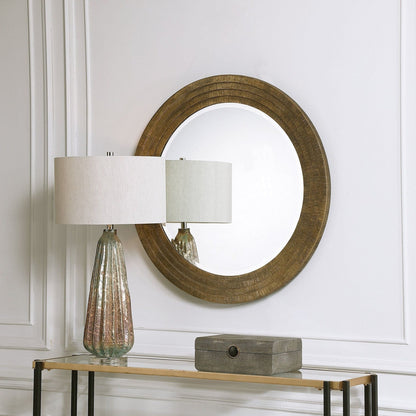 Uttermost Relic Aged Gold Round Mirror 09647 - 09647