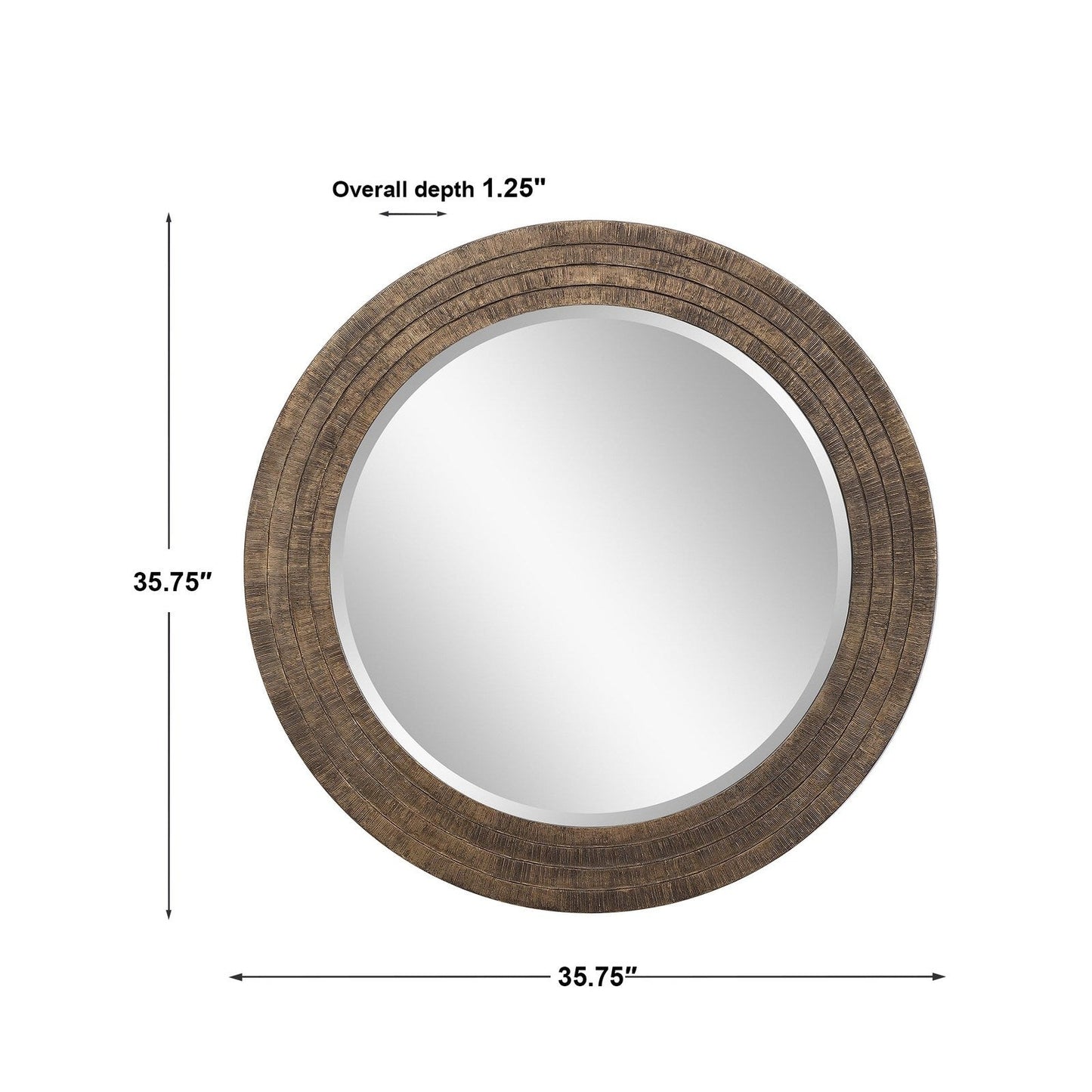 Uttermost Relic Aged Gold Round Mirror 09647 - 09647