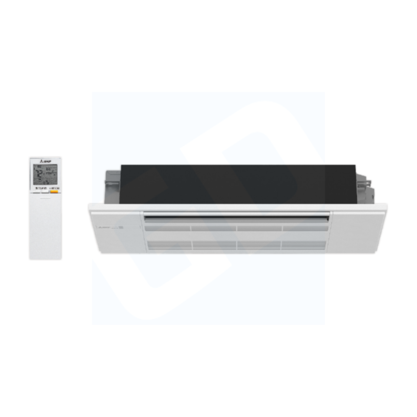 Mitsubishi MLZ-KX09NL 9,000 BTU One-Way Ceiling Cassette Indoor Unit (w/ Grille) - R454B - MLZKX09NL