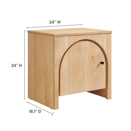 Modway furniture Appia Arched Door Nightstand - MOD-7109-OAK