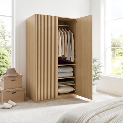 Modway Furniture Render 2-Door Wardrobe Closet - MOD-7182-WAL