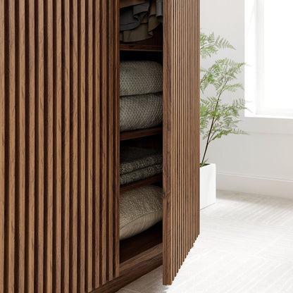 Modway Furniture Render 2-Door Wardrobe Closet - MOD-7182-WAL