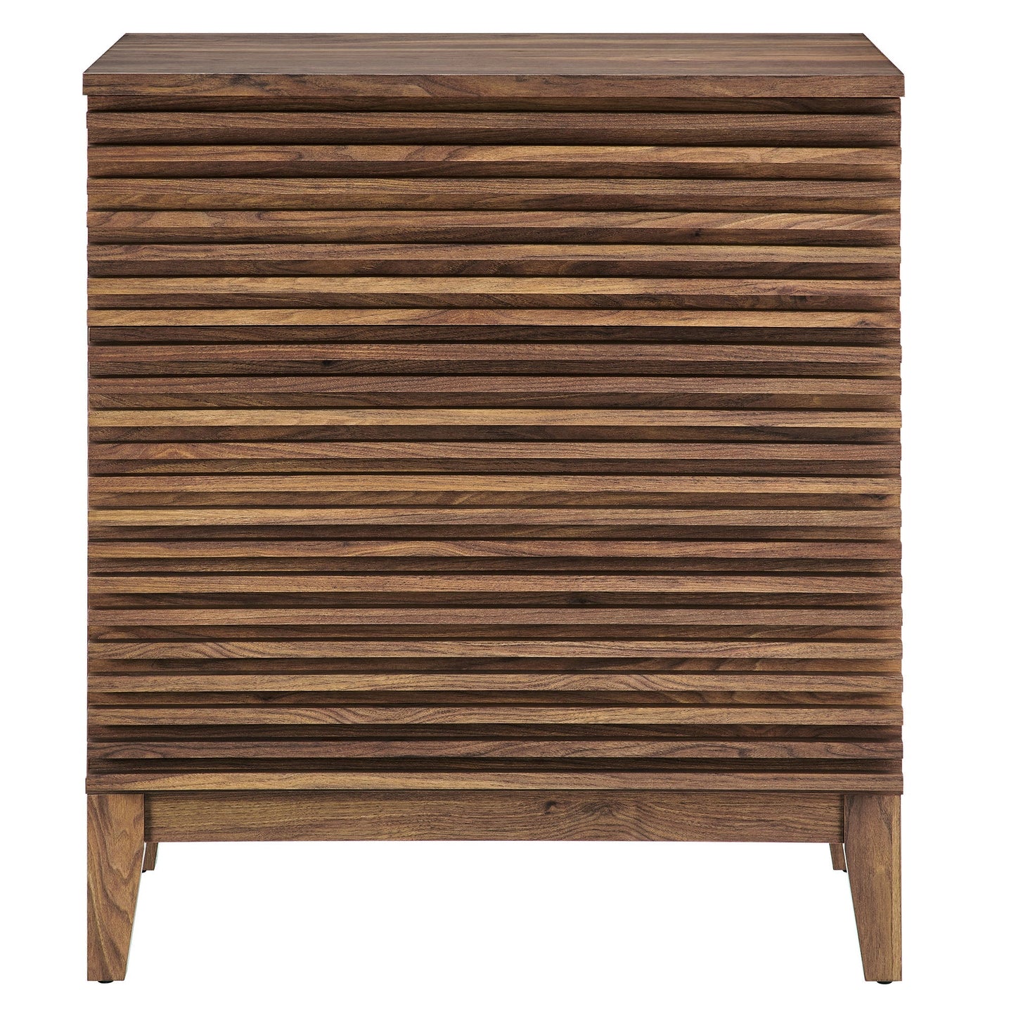 Modway Furniture Render Large 3-Drawer Nightstand - MOD-7201-WAL