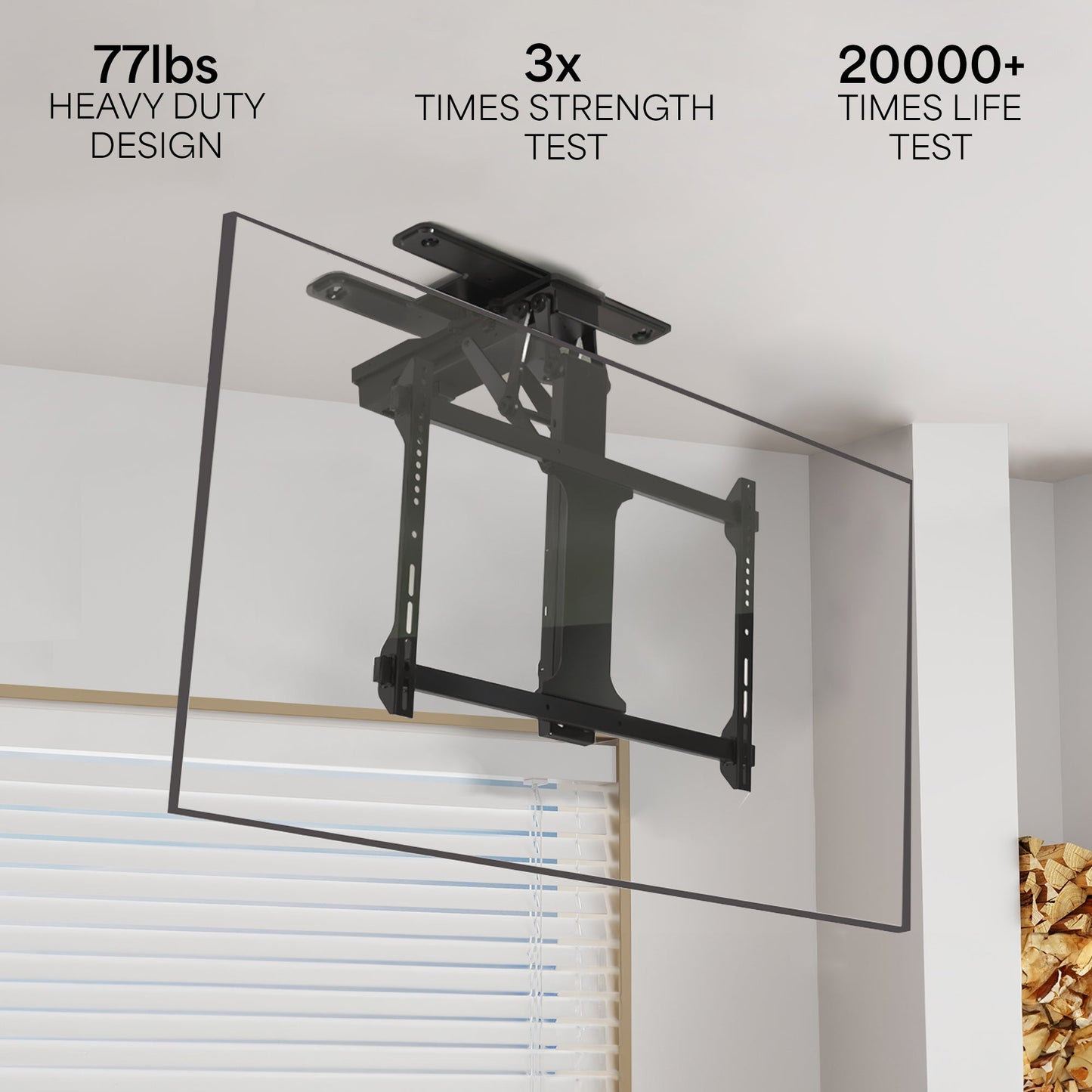 VIVO Electric Flip Down / Swivel Ceiling TV Mount - 32” to 70” Screens - MOUNT-E-FD70S