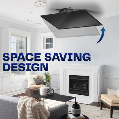 VIVO Electric Flip Down / Swivel Ceiling TV Mount - 37” to 86” Screens - MOUNT-E-FD85S