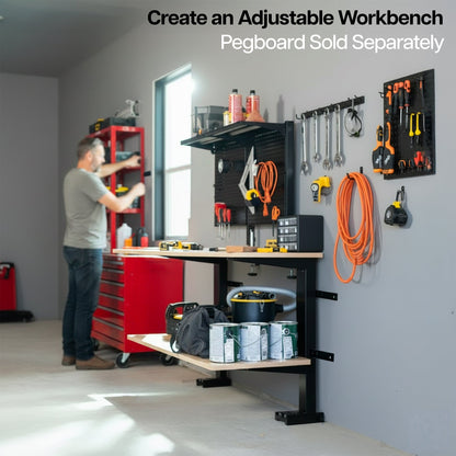 VIVO Electric Height Adjusting Garage Shelf / Workbench Mount - MOUNT-E-GS2
