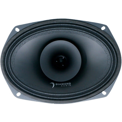 Diamond Audio 6"x 9" MP Series 2-Way Full-Range Coaxial Speaker w/1" Horn Tweeter (2Ω) - MP692
